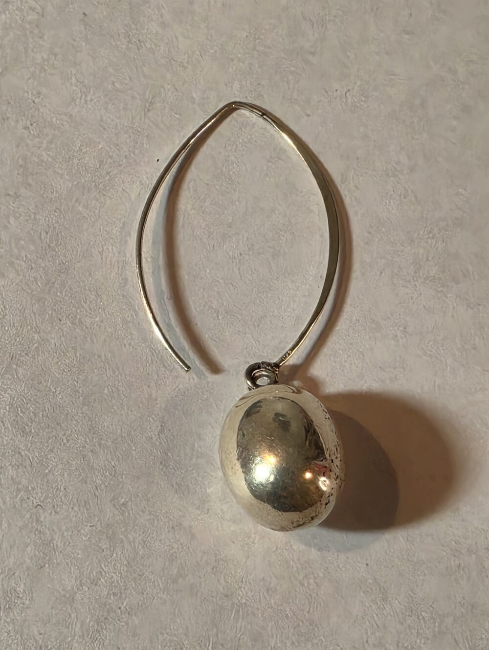 Silpada Sterling Silver Drop Oval Dangle Single Earring